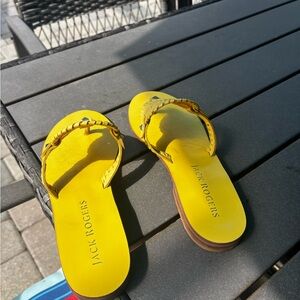 Jack Rogers Sunny Yellow Sandals size 8